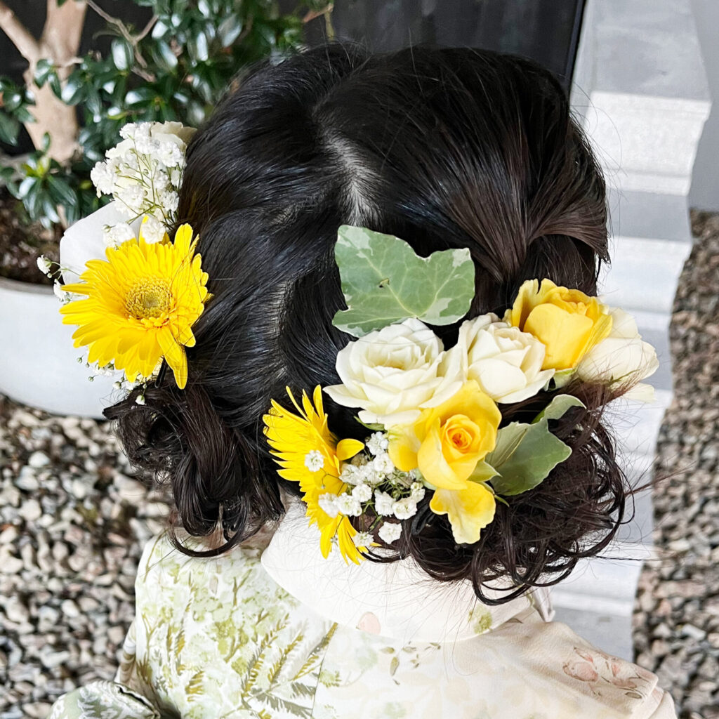 七五三のヘアパーツ