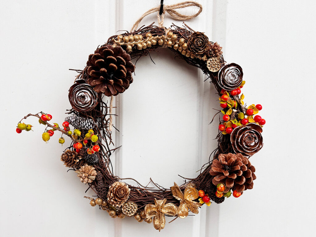 親子教室 リース作り