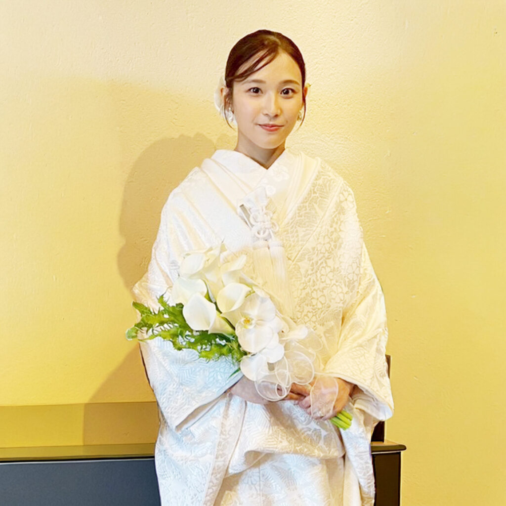 ウエディングブーケ：白無垢